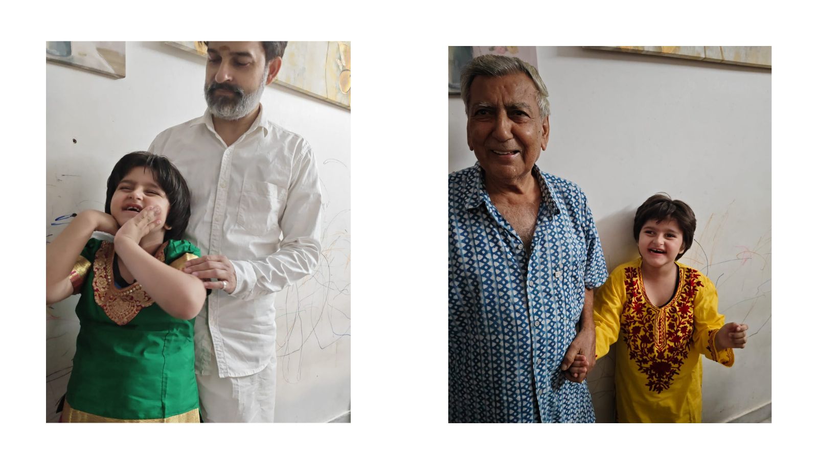 Sriyassi With her Father and grand father