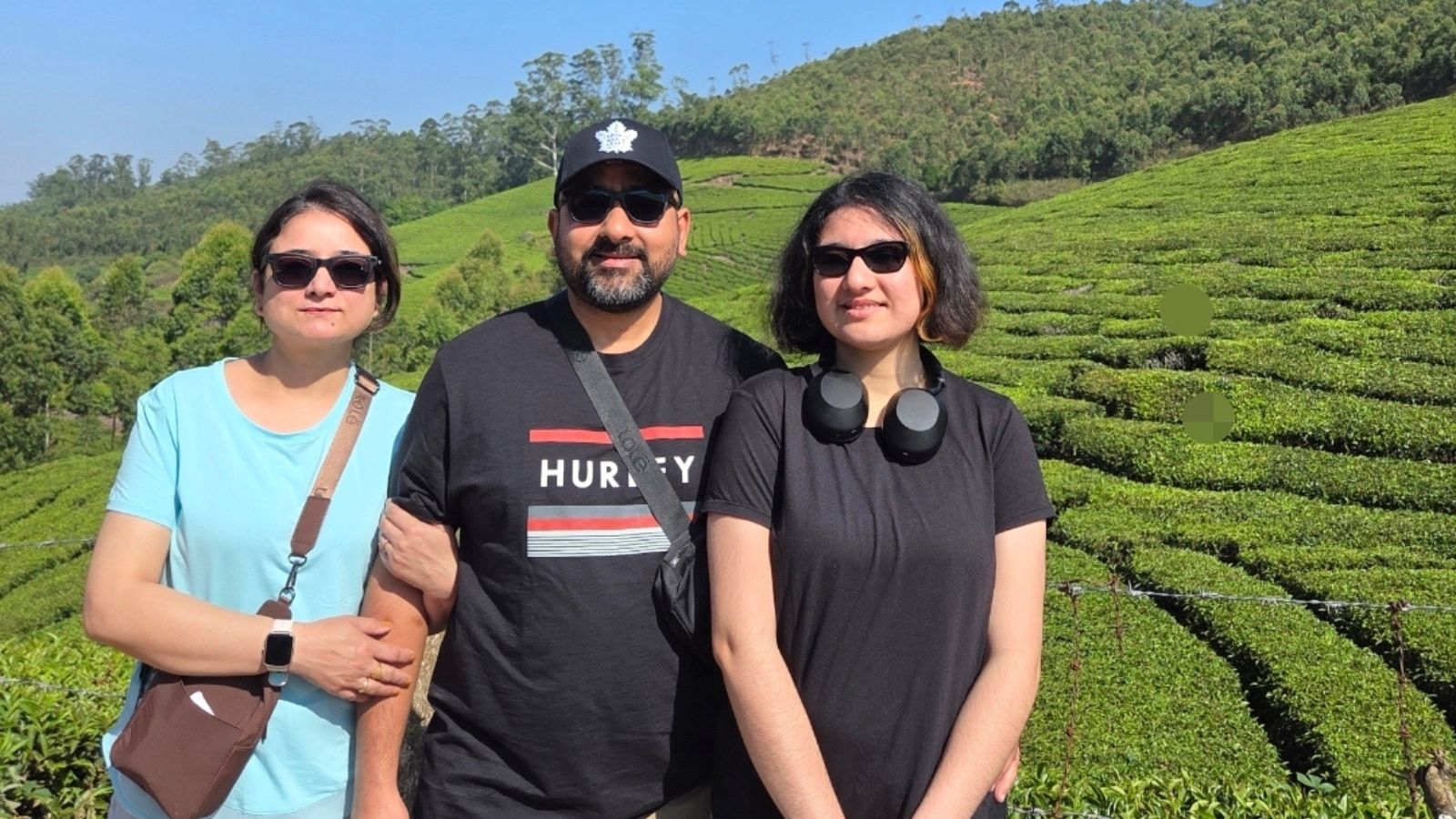 Bhavya with her father and mother 