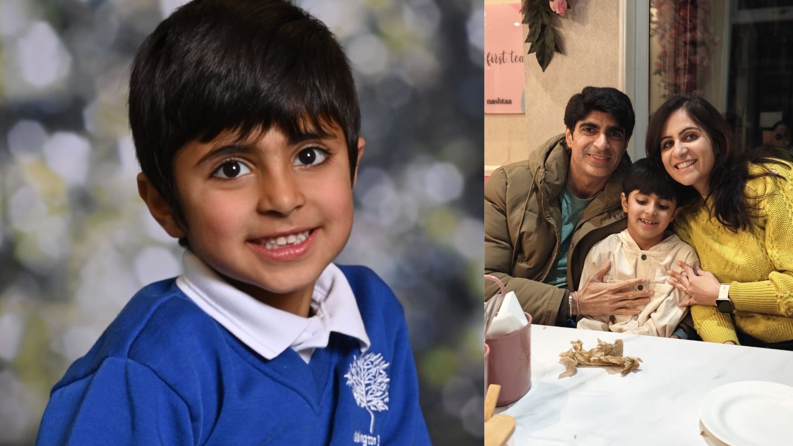 Vivaan with his family