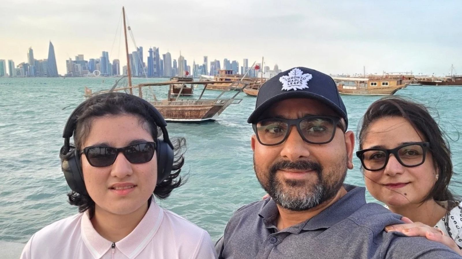 Nitin Sharma with Bhavya and wife 
